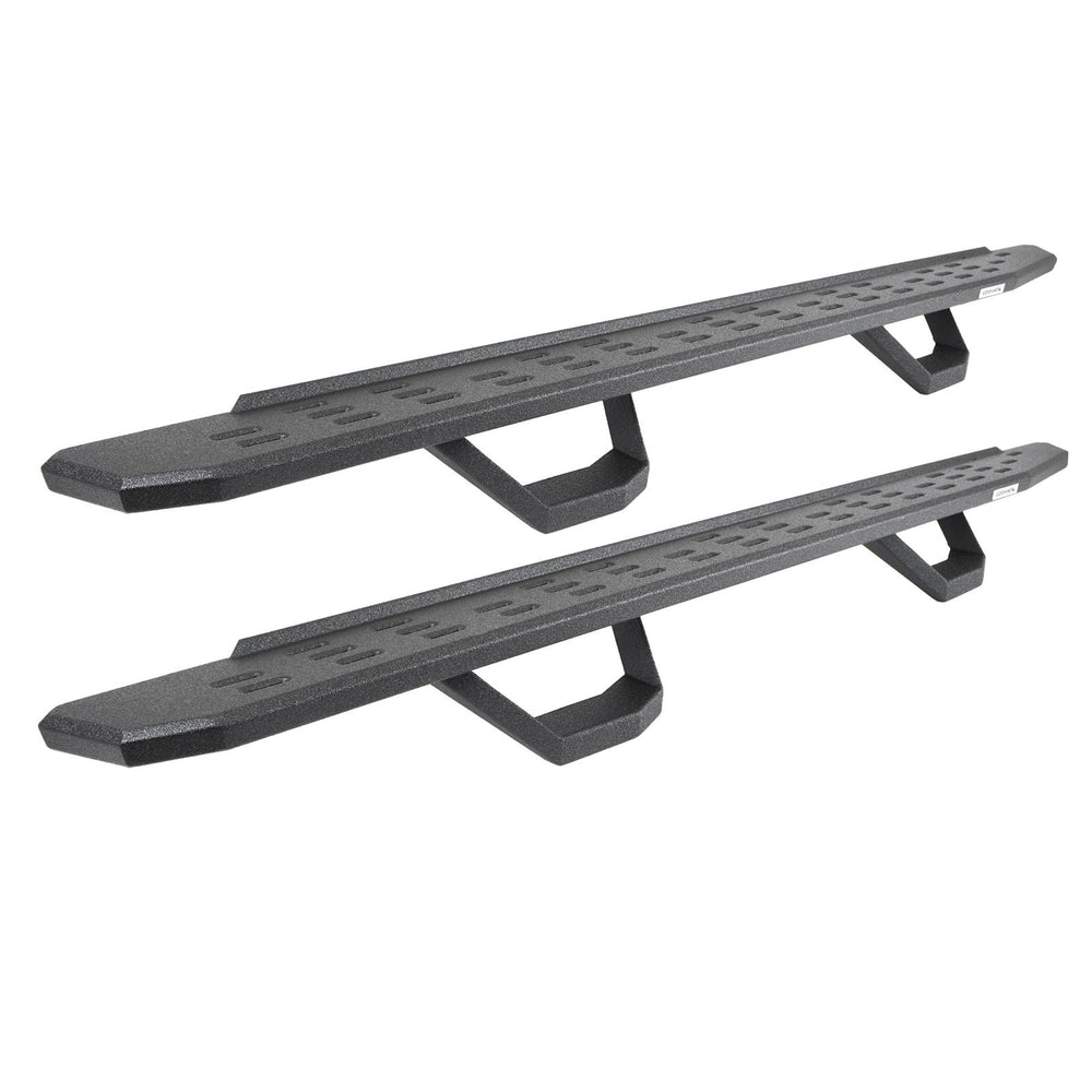 0910 RAM 1500/1114 1500 RB30 RUNNING BOARDS W/STEPS BEDLINER COATING