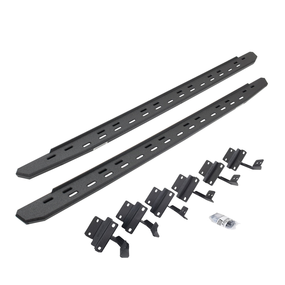 0414 F150 RB30 SLIM LINE RUNNING BOARDS KIT PROTECTIVE BEDLINER COATING