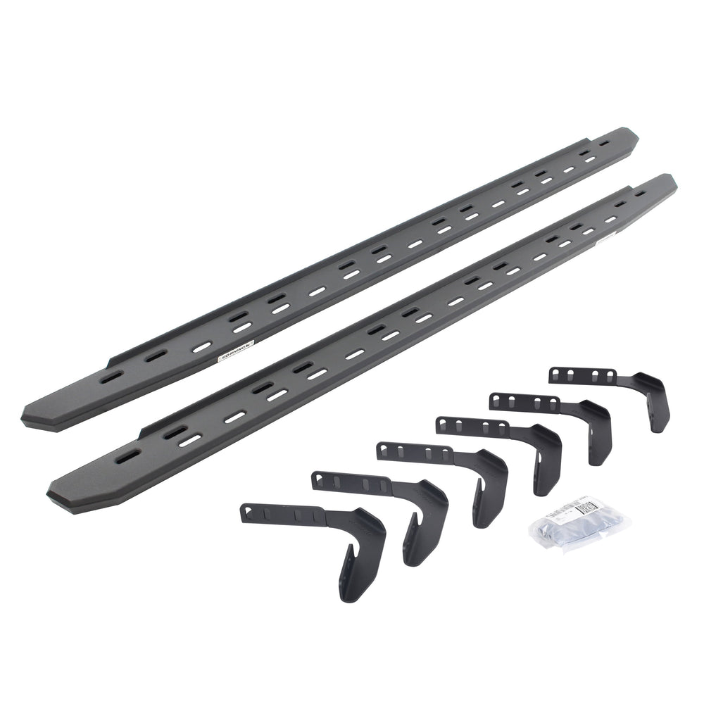 9916 F250/F350 SUPER DUTY RB30 SLIM LINE RUNNING BOARDS KIT TEXTURED BLACK