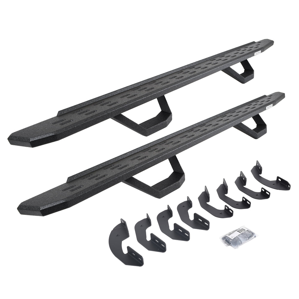 0721 TUNDRA RB30 RUNNING BOARDS KIT W/2X STEPS PROTECTIVE BEDLINER COATING