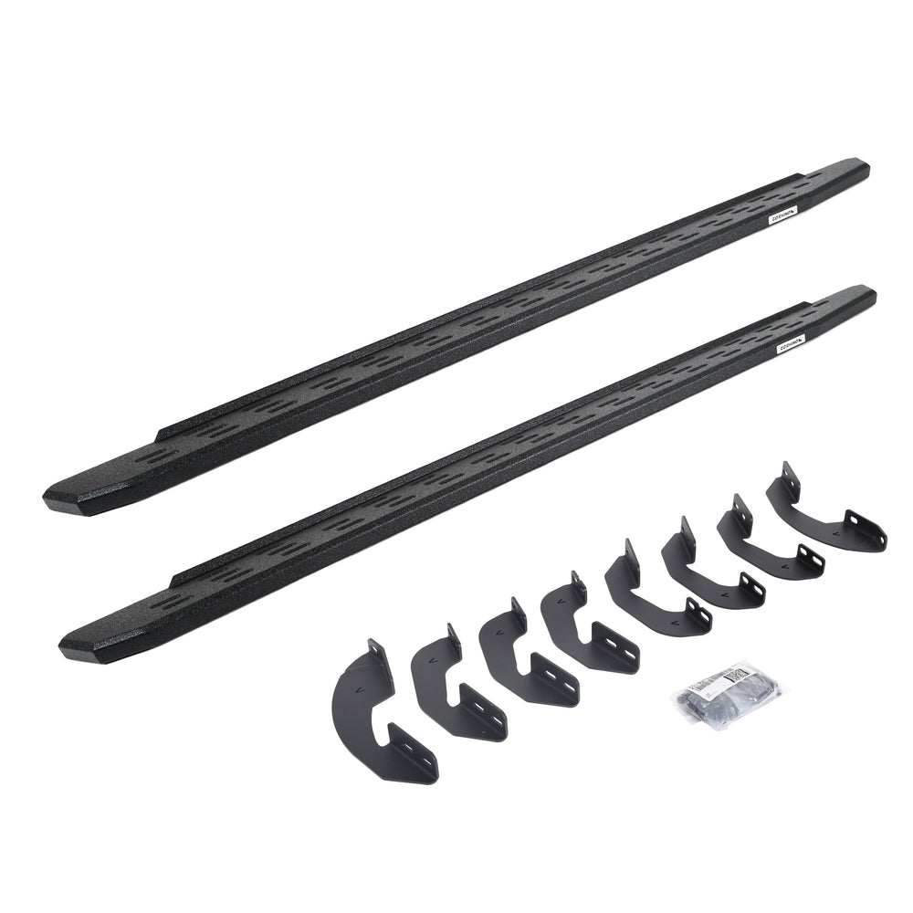 0721 TUNDRA RB30 RUNNING BOARDS W/BRACKETS PROTECTIVE BEDLINER COATING