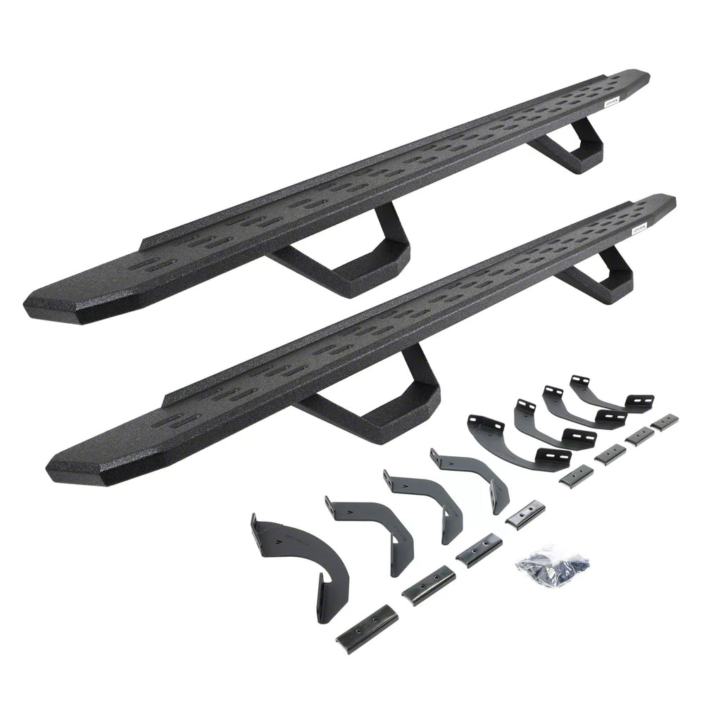 22C TUNDRA RB30 RUNNING BOARDS KIT W/2X STEPS PROTECTIVE BEDLINER COATING