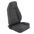 7618 CJ & WRANGLER CJ/YJ/TJ/LJ SEAT FRONT FACTORY STYLE REPLACEMENT W/ RECLINER DENIM BLACK