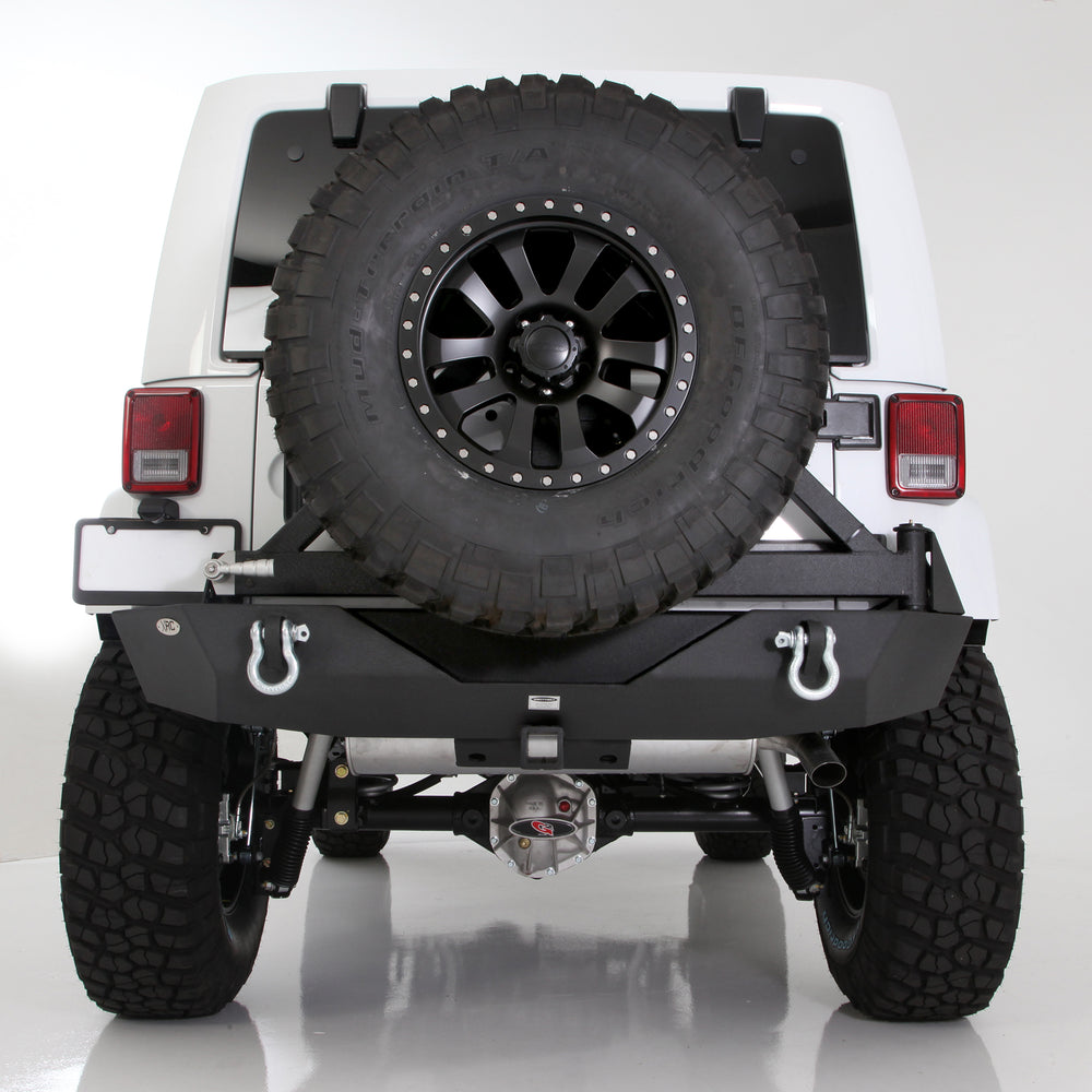 0718 WRANGLER JK 2/4 DOOR XRC RR BUMP W HITCH TIRE JK 2/4DOOR