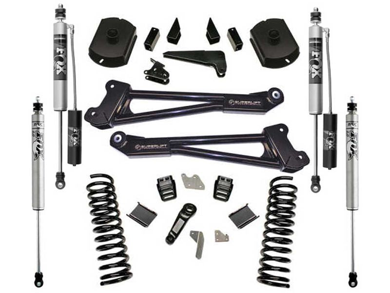 4 inch Lift Kit - 2014-2018 Dodge Ram 2500 4WD - Diesel Engine - Replacement Radius Arms with FOX 2.0 RESI Front Shocks and FOX 2.0 Rear