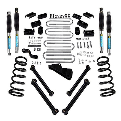 0507 FORD F250/F350 SUPER DUTY 4WD DIESEL 4IN LIFT KIT W/A 4 LINK CONVERSION/KING COILOVER/SHOCKS