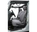 ~(5 lbs. 16X12X5)~ Seat Covers; Front Charcoal Jeep 13-17 Wrangler 2dr AND 4dr; Fit factory front seats