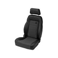 Trailmax II Pro Seat Passenger side Front center fabric FTsert Black Denim Jeep 76-06 CJ7 AND Wrangler; 97-02 req. Adapter 51256; 03-06 req. Adapter 51245 Drvr 51248 Psngr