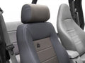 Trailmax II Pro Seat Passenger side Front center fabric FTsert Black Denim Jeep 76-06 CJ7 AND Wrangler; 97-02 req. Adapter 51256; 03-06 req. Adapter 51245 Drvr 51248 Psngr