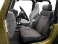 ~(37.2 lbs. 34X24X22)~ Trailmax II Pro Seat Driver side Front center fabric insert Black Denim Jeep 76-06 CJ7 AND Wrangler; 97-02 req. Adapter 51256; 03-06 req. Adapter 51245 Drvr/51248 Psngr