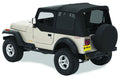 ~(21 lbs. 32X9X9)~ Replace-a-Top Fabric-only Soft Top Black Denim Jeep 97-02 Wrangler; Includes door skins; Clear side and rear windows