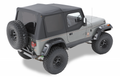 ~(21 lbs. 32X9X9)~ Replace-a-Top Fabric-only Soft Top Black Denim Jeep 88-95 Wrangler; Includes door skins; Tinted side and rear windows