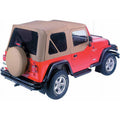 Replace-a-Top Fabric-only Soft Top Spice Jeep 88-95 Wrangler; Includes door skins; Tinted side and rear windows