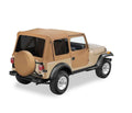 Replace-a-Top Fabric-only Soft Top Spice Jeep 88-95 Wrangler; Includes door skins; Tinted side and rear windows