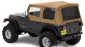 Replace-a-Top Fabric-only Soft Top Spice Jeep 88-95 Wrangler; Includes door skins; Tinted side and rear windows