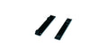 ~(6 lbs. 17X6X2)~ Seat Adapter Kit Black Jeep 97-02 Wrangler; One kit required per seat