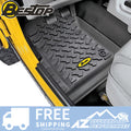 ~(6.8 lbs. 32X21X4)~ Floor Liners Front Black Jeep 76-95 CJ7 AND Wrangler; pair