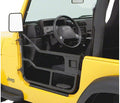 Jeep 1980-1986 CJ7; 1987-1995 Wrangler YJ; NOTE Requires factory hard door striker posts