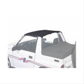 ~(3 lbs. 12X11X4)~ Bikini Top Strapless Black Denim Geo/Suzuki 88-94 Tracker/Sidekick; Targa (standard length); Must have factory soft top windshield header