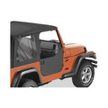 ~(17 lbs. 38X28X3)~ Lower Fabric Half-doors Black Denim Jeep 97-06 Wrangler;