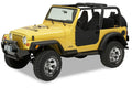 ~(17 lbs. 38X28X3)~ Lower Fabric Half-doors Black Denim Jeep 97-06 Wrangler;