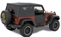 ~(17 lbs. 38X28X3)~ Lower Fabric Half-doors Black Denim Jeep 97-06 Wrangler;