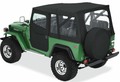 ~(44 lbs. 56X27X5)~ Supertop Classic Replacement Soft Top Black Denim Jeep 81-85 CJ8 No doors included; Tinted side and rear windows
