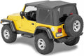 ~(57 lbs. 58X28X6)~ Supertop NX Complete Replacement Soft Top Black Denim Jeep 97-06 Wrangler; Except Unlimited; No doors included; Tinted side and rear windows