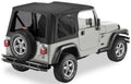 ~(57 lbs. 58X28X6)~ Supertop NX Complete Replacement Soft Top Black Denim Jeep 97-06 Wrangler; Except Unlimited; No doors included; Tinted side and rear windows