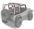 Replacement Bows AND Frames; OE style Black Jeep 07-17 Wrangler 2-Door; For 2010-2015 Supertop NX or factory FT cable FT top