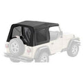 ~(15 lbs. 32X9X9)~ Supertop Classic Replacement Skins Tinted Windows Black Denim Jeep 97-06 Wrangler; Req. Supertop hardware; no doors included.; Tinted side and rear windows