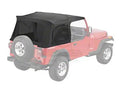 ~(15 lbs. 32X9X9)~ Supertop Classic Replacement Skins Tinted Windows Black Denim Jeep 97-06 Wrangler; Req. Supertop hardware; no doors included.; Tinted side and rear windows