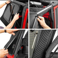 ~(15 lbs. 32X9X9)~ Supertop Classic Replacement Skins Tinted Windows Black Diamond Jeep 97-06 Wrangler; Req. Supertop hardware; no doors included.; Tinted side and rear windows