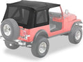 ~(15 lbs. 32X9X9)~ Supertop Classic Replacement Skins Tinted Windows Black Denim Jeep 76-95 CJ7/ Wrangler; Must have Supertop hardware; no doors incl.; tinted windows