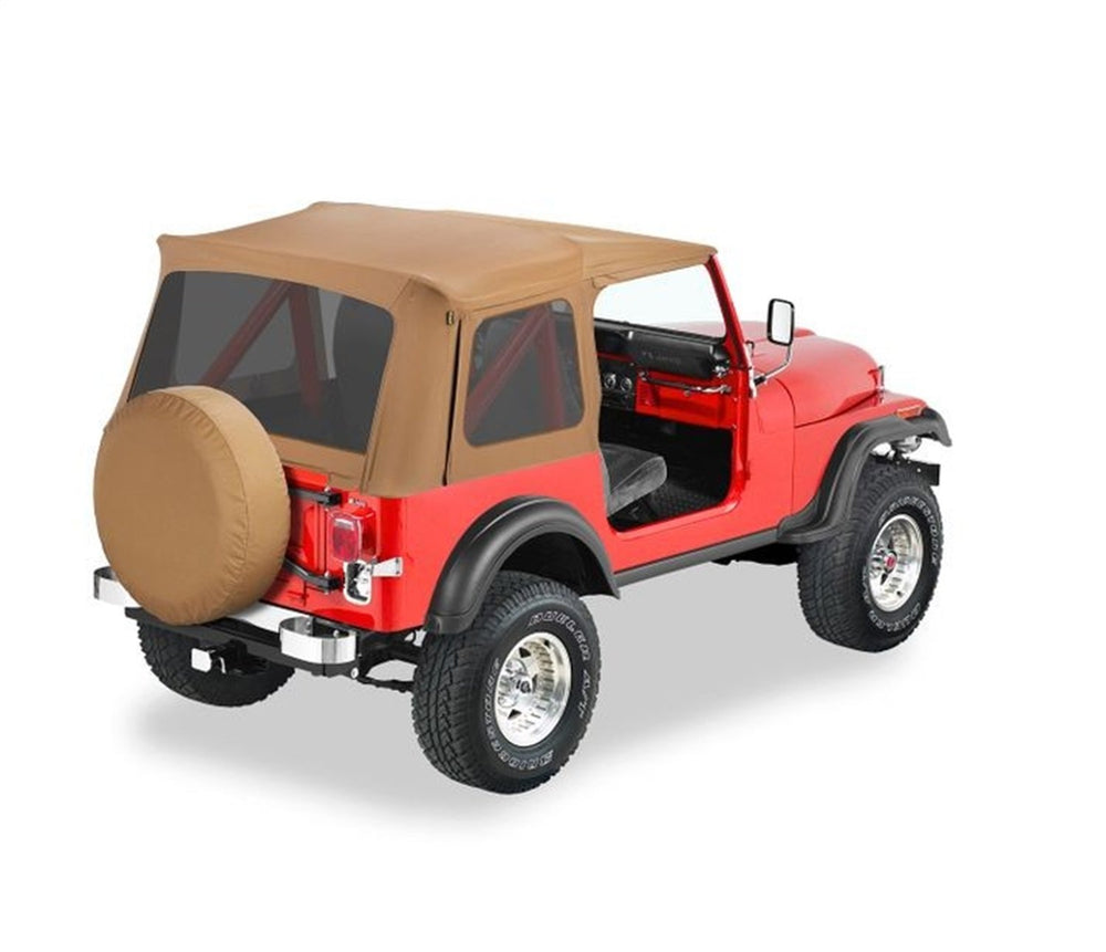 ~(15 lbs. 32X9X9)~ Supertop Classic Replacement Skins Tinted Windows Spice Jeep 76-95 CJ7/ Wrangler; Must have Supertop hardware; no doors incl.; tinted windows