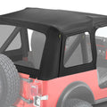 ~(15 lbs. 32X9X9)~ Supertop Classic Replacement Skins Clear Windows Black Denim Jeep 76-86 CJ7 Must have Supertop hardware; no doors incl.; Clear side and rear windows