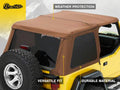 ~(42 lbs. 57X27X6)~ Trektop NX Complete Replacement Soft Top Spice Jeep 97-06 Wrangler; Except Unlimited; No doors included; Tinted side and rear windows