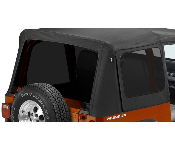 ~(7.6 lbs. 33X9X9)~ Replacement Window Set Tinted Black Denim Jeep 88-95 Wrangler; Fits Replace-A-Top 51120 or 51123