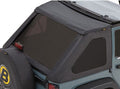 ~(8 lbs. 32X9X9)~ Replacement Window Set; Tinted for Trektop NX Black Twill Twill Jeep 07-17 Wrangler 2-door