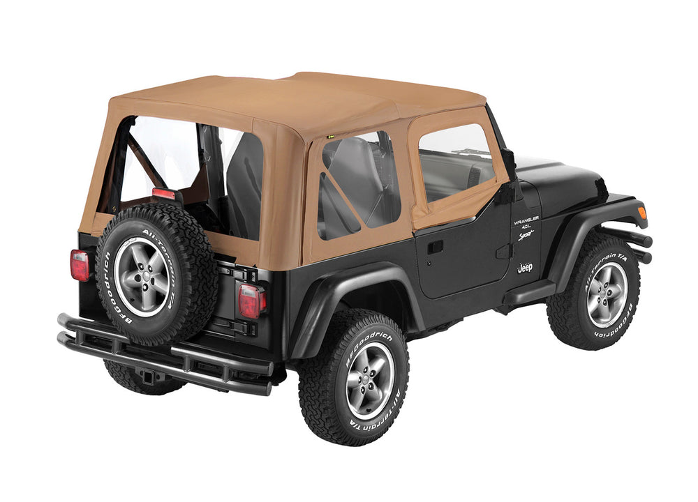 ~(27 lbs. 31X14X12)~ Sailcloth Replace-a-Top Spice Jeep 88-95 Wrangler; Includes upper door skins; Clear side and rear windows