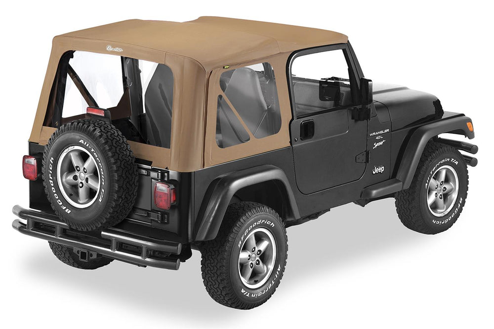 ~(20 lbs. 31X14X12)~ Sailcloth Replace-a-Top Spice Jeep 97-02 Wrangler; No door skins included; Clear side and rear windows