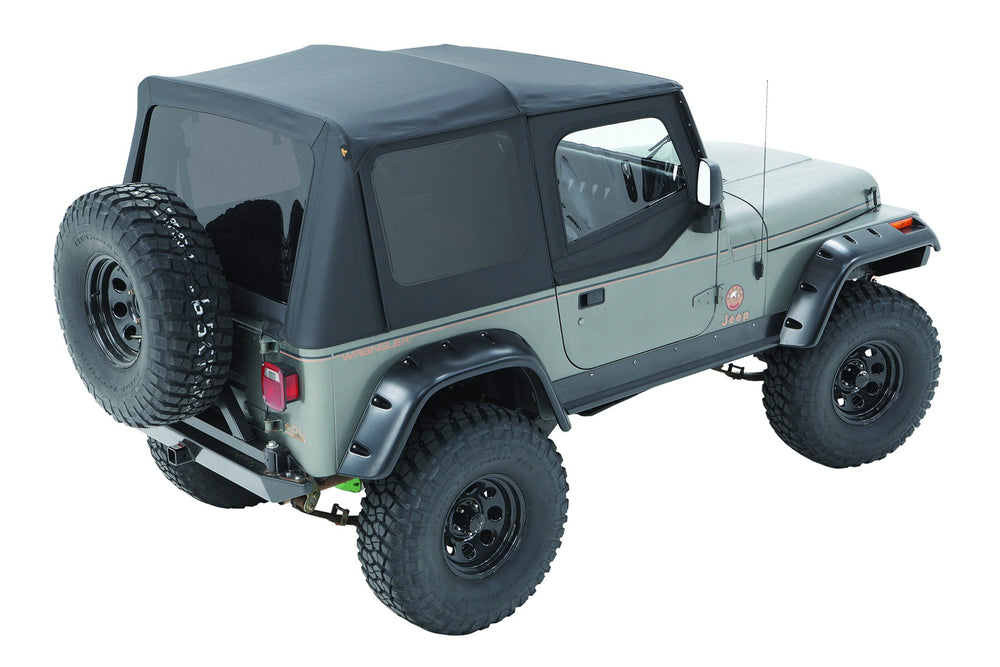 Jeep 1988-1995 Wrangler YJ; NOTE For OEM soft top hardware