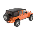 ~(20 lbs. 32X12X12)~ Jeep 07-09 Wrangler Unlimited; No doors included Replace-A-Top Black Twill