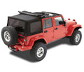 Jeep 2007-2009 Wrangler JK; 4-Door; NOTE For OEM soft top hardware