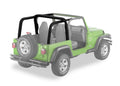 ~(6 lbs. 20X10X10)~ Sport Bar Covers Black Denim Jeep 97-02 Wrangler;