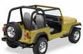 ~(6 lbs. 20X10X10)~ Sport Bar Covers Black Denim Jeep 97-02 Wrangler;
