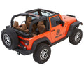 Bestop 07-18 Jeep Wrangler JK 2-Door Jeep Trektop Glide (Black Diamond)