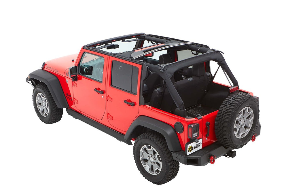 Bestop 07-18 Jeep Wrangler JK 4-Door Jeep Trektop (Black Diamond)