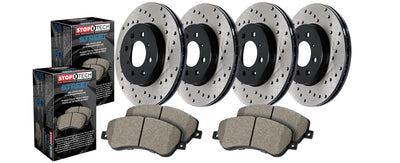 Street Axle Pack, Drilled, 4 Wheel