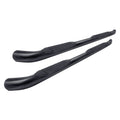 4" OVAL BENT SIDE BAR BLK